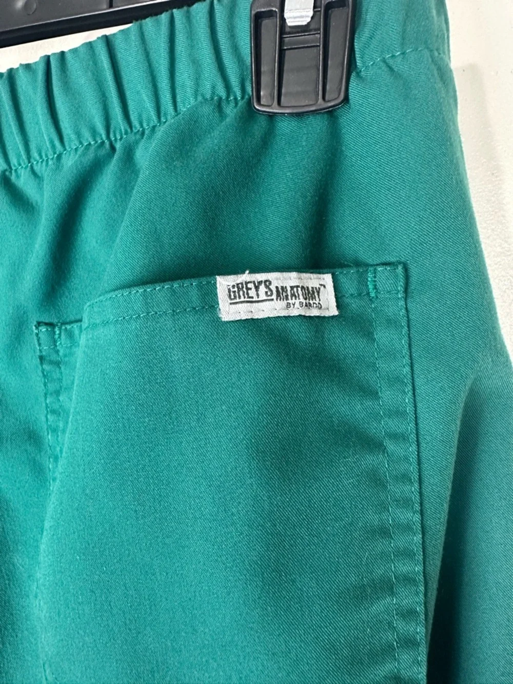 Grey's Anatomy Teal Drawstring Scrub Pants - Picture 4 of 4